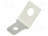 Terminal: flat; 4.7mm; 0.5mm; male; M3; screw; brass; tinned KEYSTONE