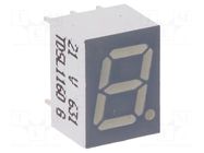 Display: LED; 7-segment; 7mm; 0.28"; No.char: 1; orange-red; cathode VISHAY