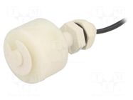 Sensor: liquid level; -20÷90°C; OUT: SPST-NO; lead; 0.5A; 10W; 2m MEDER