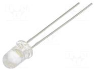 LED; white cold; 5mm; 15800mcd; 20°; Front: convex; 2.8÷3.8VDC LUCKYLIGHT