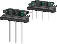 467/7 TORX® HF Set 1 screwdriver set T-handle TORX® screwdrivers with holding function, 1 x TX 10x100; 1 x TX 15x100; 1 x TX 20x100; 1 x TX 25x100; 1 x TX 30x200; 1 x TX 40x200; 1 x TX 45x200; 2 x 190.0x50,0, Wera