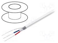 Wire: DMX; 2x0.35mm2; stranded; 110Ω; -15÷70°C; Colour: white; 100m TASKER