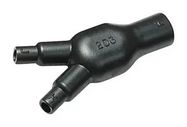 HEAT SHRINK BOOT, Y TRANS, BLK, PO, 80MM