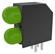 CKT BOARD INDICATOR, GREEN, 10MCD, 5MM