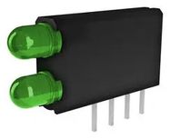 CKT BOARD INDICATOR, GREEN, 12.6MCD, T-1