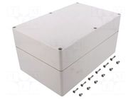 Enclosure: multipurpose; X: 160mm; Y: 250mm; Z: 125mm; EURONORD; grey FIBOX