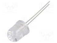 LED; 10mm; red; 2200÷2900mcd; 30°; Front: convex; 1.6÷2.6V LUCKYLIGHT