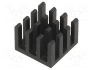Heatsink: extruded; black; L: 14mm; W: 14mm; H: 10mm; aluminium FISCHER ELEKTRONIK