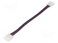 Connector: for LED stripes; for 10mm stripes,RGB; coupler; PIN: 4 LUCKYLIGHT