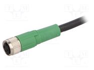 Connection lead; M8; PIN: 3; straight; 1.5m; plug; 60VAC; 4A; SAC PHOENIX CONTACT