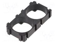 Holder; 18650; polypropylene; 42x22x8mm BTO