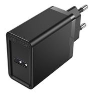 Vention FACB0-EU USB Charger 22.5W (black), Vention