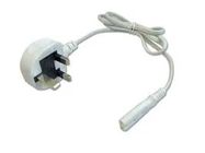 CABLE, UK PLUG-IEC C7,2M, WHITE