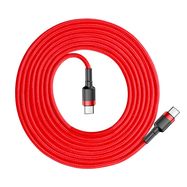 Baseus CATKLF-H09 USB-C - USB-C PD QC cable 60W 3A 480Mb/s 2m - red, Baseus