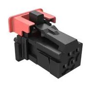 CONN HOUSING, RCPT, 4POS, 1.27MM, BLACK