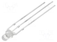LED; red/yellow-green; 3mm; 30°; Front: convex; 1.8÷2.4/1.8÷2.4VDC OPTOSUPPLY