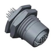 SENSOR CONN, M12, RCPT, 4POS, PANEL