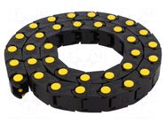 Cable chain; MEDIUM; Bend.rad: 120mm; L: 990mm; Int.height: 18mm BREVETTI