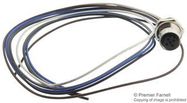 SENSOR CORD, 5P M12 RCPT-FREE END, 0.5M