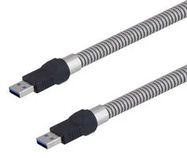 USB CABLE, 3.0 A PLUG, 1M, METALLIC