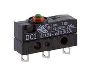 MICROSWITCH, BUTTON, SPDT, 100mA, 250V