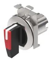 ACTUATOR, RED, ROUND, SAND GREY, METAL