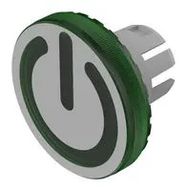 LENS, 19.7MM, ROUND, PLASTIC, GREEN