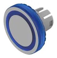 LENS, 19.7MM, ROUND, PLASTIC, BLUE