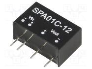 Converter: DC/DC; 1W; Uin: 36÷75V; Uout: 12VDC; Iout: 8÷83mA; SIP6 MEAN WELL