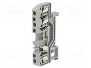 Splice terminal: rail; 24A; 800V; spring clamp; grey; 2.5mm2; TS35 WAGO