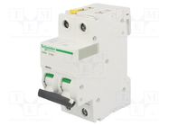 Circuit breaker; 400VAC; Inom: 25A; Poles: 2; Charact: D; 6kA; IP20 SCHNEIDER ELECTRIC