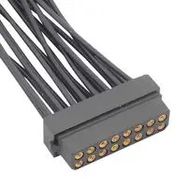 RECT CONN, RCPT, 12POS, 2ROW, 2MM, CABLE