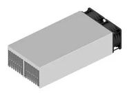 FAN COOLED HEAT SINK, 222 M3/H, 12VDC