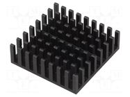 Heatsink: extruded; black; L: 31mm; W: 31mm; H: 10mm; aluminium FISCHER ELEKTRONIK