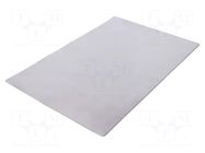 Heat transfer pad: gel; L: 300mm; W: 200mm; Thk: 3mm; 4.5W/mK; glued FISCHER ELEKTRONIK