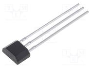 Sensor: Hall; unipolar; TO92; 45÷205Gs; Usup: 3÷24VDC HONEYWELL