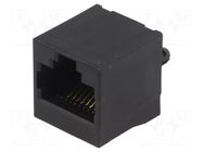Connector: RJ45; socket; PIN: 8; 8p8c; on PCBs; THT; straight KEYSTONE