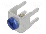 Terminal: screw terminal; THT,screw terminal; blue; 7.5x5mm KEYSTONE