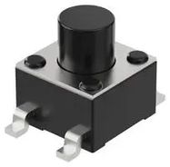 TACTILE SW, SPST-NO, 0.05A, 12VDC, 100GF