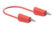 STACK 4MM BANANA PLUG-PLUG, RED, 19A, 2M