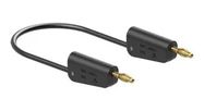 STACK 4MM BANANA PLUG-PLUG, BLACK/19A/1M