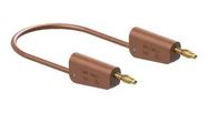 STACK 4MM BANANA PLUG-PLUG, BROWN/19A/2M