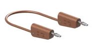 STACK 4MM BANANA PLUG-PLUG, BROWN, 32A