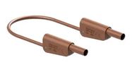 STACK 4MM BANANA PLUG-PLUG, BROWN, 32A