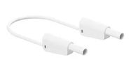 STACK 4MM BANANA PLUG-PLUG, WHITE, 32A