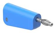BANANA TEST CONN, PLUG, 19A, BLUE, CABLE