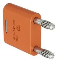 BANANA TEST CONN, PLUG, 32A, ORANGE, CBL