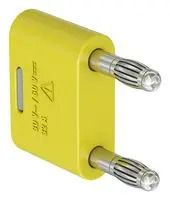 BANANA TEST CONN, PLUG, 32A, YELLOW, CBL