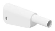 BANANA TEST CONN, PLUG, 19A, WHITE/CABLE