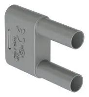 BANANA TEST CONN, PLUG, 32A, GREY, CABLE